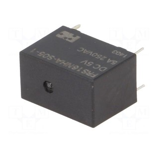 Relay: electromagnetic | SPST-NO | Ucoil: 5VDC | 5A | 5A/125VAC | PCB