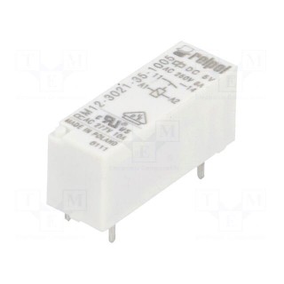 Relay: electromagnetic | SPST-NO | Ucoil: 5VDC | 8A/250VAC | 8A/24VDC