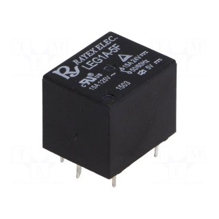 Relay: electromagnetic | SPST-NO | Ucoil: 5VDC | 15A/120VAC | toff: 8ms