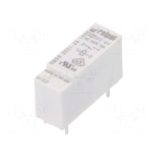 Relay: electromagnetic | SPST-NO | Ucoil: 6VDC | 8A/250VAC | 8A/24VDC