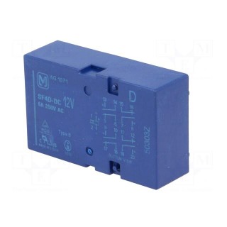 Relay: electromagnetic | SPST-NO x4 + SPST-NC x4 | Ucoil: 12VDC | 6A