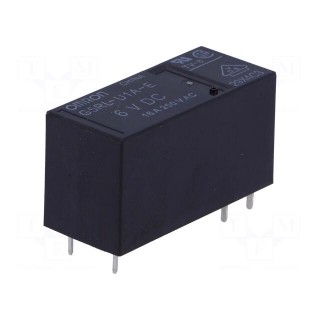 Relay: electromagnetic | SPST | Ucoil: 6VDC | Icontacts max: 16A | PCB