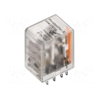Relay: electromagnetic | 4PDT | Ucoil: 230VAC | 5A/250VAC | 5A/24VDC