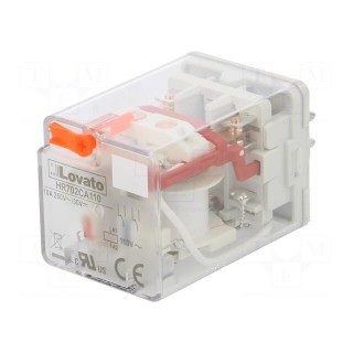 Relay: electromagnetic | DPDT | Ucoil: 110VAC | 10A/250VAC | 10A/30VDC