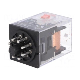 Relay: electromagnetic | DPDT | Ucoil: 110VAC | 10A/250VAC | 10A/30VDC