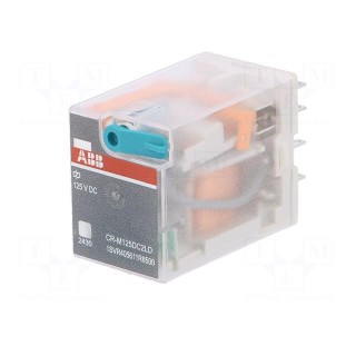 Relay: electromagnetic | DPDT | Ucoil: 125VDC | Icontacts max: 12A