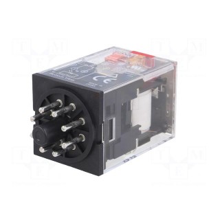 Relay: electromagnetic | DPDT | Ucoil: 230VAC | 10A/250VAC | 10A/30VDC