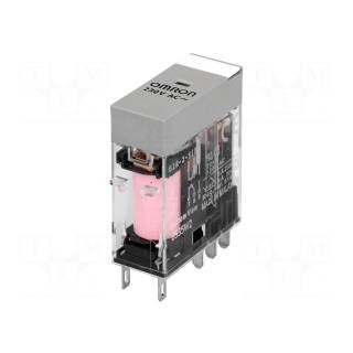 Relay: electromagnetic | DPDT | Ucoil: 230VAC | 5A/250VAC | 5A/30VDC