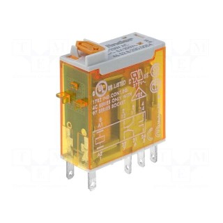 Relay: electromagnetic | DPDT | Ucoil: 230VAC | 8A/250VAC | 8A/30VDC