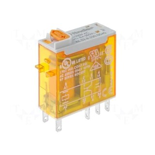 Relay: electromagnetic | DPDT | Ucoil: 24VAC | 8A/250VAC | 8A/30VDC