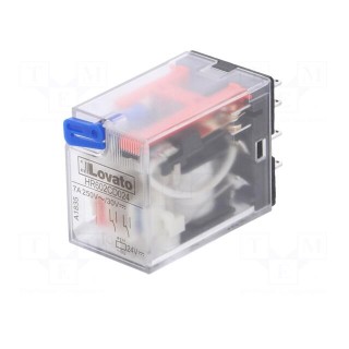 Relay: electromagnetic | DPDT | Ucoil: 24VDC | 7A/250VAC | 7A/30VDC | 7A