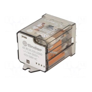 Relay: electromagnetic | DPST-NO | 230VAC | 16A | industrial