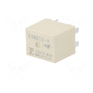 Relay: electromagnetic | 1 Form U | Ucoil: 12VDC | 40A | Mounting: PCB