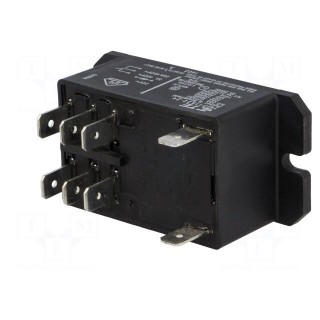 Relay: electromagnetic | DPDT | Ucoil: 24VAC | 30A | Series: T92 | 36.6Ω