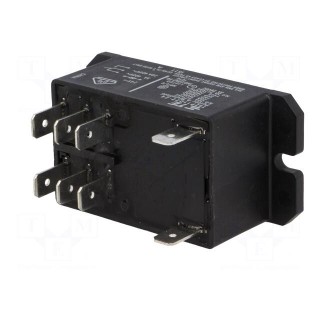 Relay: electromagnetic | DPDT | Ucoil: 24VDC | 30A | Series: T92 | 350Ω