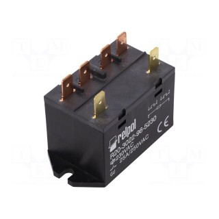 Relay: electromagnetic | DPST-NO | Ucoil: 230VAC | 25A | Series: R20