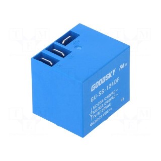 Relay: electromagnetic | SPDT | Ucoil: 24VDC | 30A | Mounting: PCB