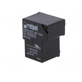 Relay: electromagnetic | SPDT | Ucoil: 24VDC | 30A | Series: R30N | PCB