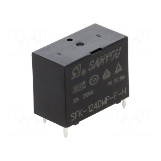 Relay: electromagnetic | SPST-NO | Ucoil: 24VDC | 25A | Series: SFK-H