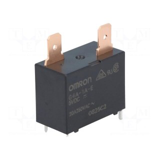 Relay: electromagnetic | SPST-NO | Ucoil: 5VDC | Icontacts max: 20A