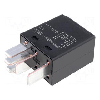 Relay: electromagnetic | SPDT | Ucoil: 12VDC | 20A | automotive | 119Ω
