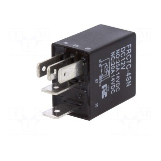 Relay: electromagnetic | SPDT | Ucoil: 12VDC | 25A | automotive | 1.5W