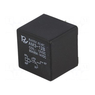 Relay: electromagnetic | SPDT | Ucoil: 12VDC | 80A | automotive | 1.8W