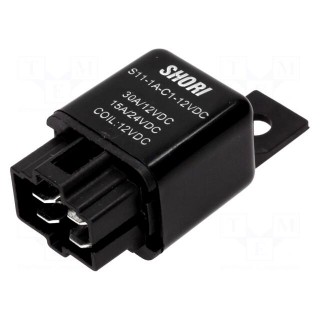 Relay: electromagnetic | SPST-NO | Ucoil: 12VDC | 30A | automotive