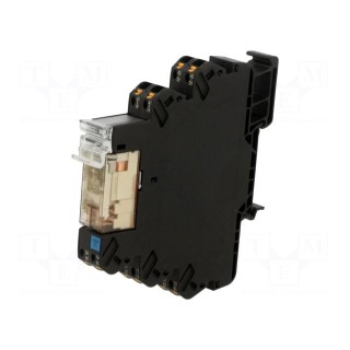 Relay: interface | DPDT | Ucntrl: 12VDC | 8A | for DIN rail mounting