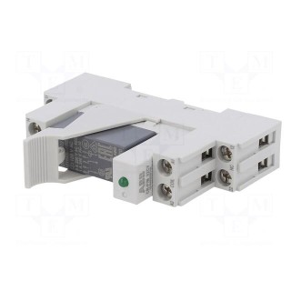 Relay: interface | DPDT | Ucoil: 120VAC | for DIN rail mounting