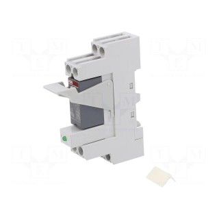 Relay: interface | DPDT | Ucoil: 230VAC | for DIN rail mounting