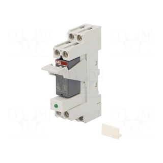 Relay: interface | DPDT | Ucoil: 24VAC | for DIN rail mounting