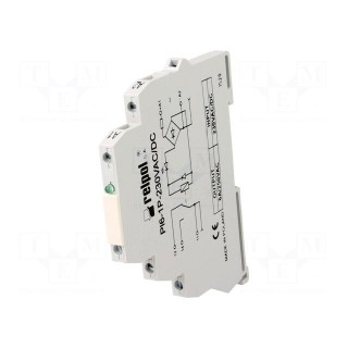 Relay: interface | SPDT | Ucoil: 230VAC,230VDC | 6A | SPDT | 6A/230VAC