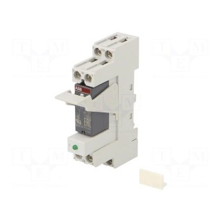 Relay: interface | SPDT | Ucoil: 24VAC | for DIN rail mounting