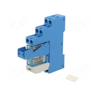Relay: interface | SPDT | Ucoil: 24VDC | 16A | for DIN rail mounting