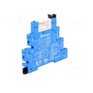 Relay: interface | SPDT | Ucoil: 24VDC | 6A | 6A/250VAC | 6A/30VDC | IP20