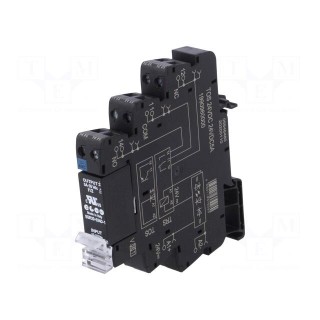 Relay: interface | SPST-NO | Ucntrl: 19.2÷28.8VDC | 5A | Mounting: DIN