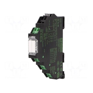 Relay: interface | Ucoil: 24VDC | 6A | for DIN rail mounting