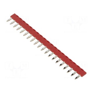 Connection bridge | PIN: 20 | 32A | Series: G2RV-ST | red