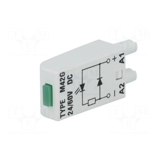 Module protecting | Mounting: socket | Indication: LED | 24/60VDC
