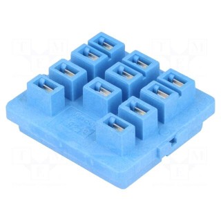 Socket | 10A | 250VAC | Mounting: PCB | Leads: for PCB | -40÷70°C