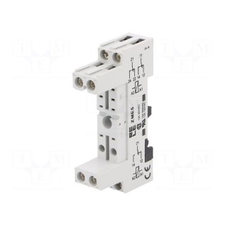 Socket | 12A | for DIN rail mounting | Series: SPA,SPD,STA