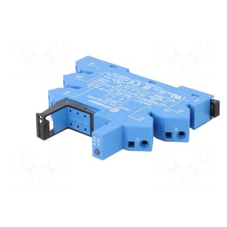 Socket | 6A | 250VAC | for DIN rail mounting | screw terminals | IP20