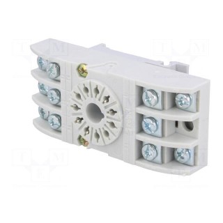 Socket | PIN: 11 | 10A | 250VAC | Mounting: DIN | Leads: screw terminals