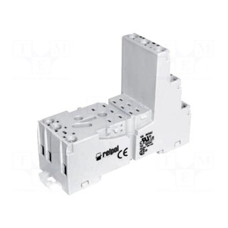Socket | PIN: 11 | 10A | 300VAC | on panel,for DIN rail mounting