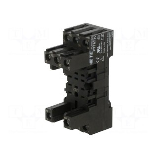 Socket | PIN: 11 | 12A | 250VAC | Mounting: DIN | Leads: screw terminals