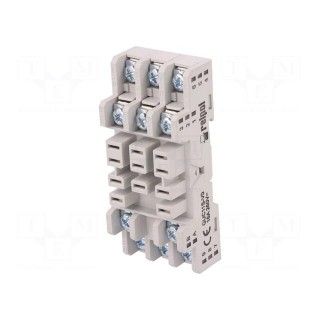 Socket | PIN: 11 | 16A | 250VAC | on panel,for DIN rail mounting