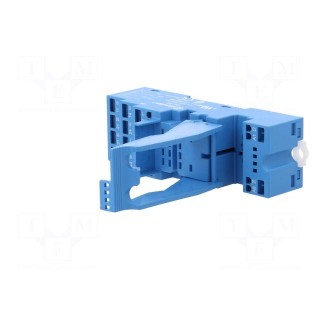 Socket | PIN: 14 | 10A | 250VAC | for DIN rail mounting | spring clamps