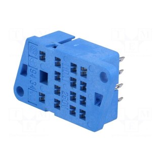 Socket | PIN: 14 | 10A | 250VAC | Mounting: on panel | -40÷70°C