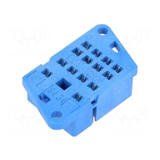 Socket | PIN: 14 | 10A | 250VAC | Mounting: on panel | -40÷70°C